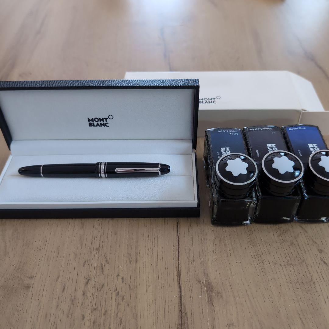 モンブラン マイスターシュテュック P146 万年筆 M 中字 プラチナライン