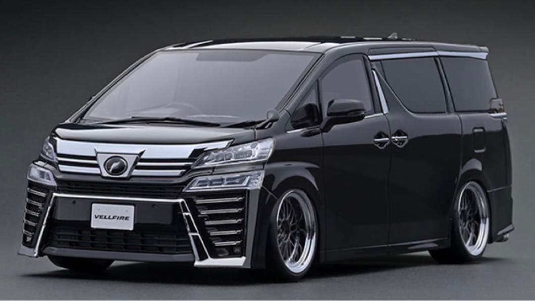 イグニッションモデル　30後期　ヴェルファイア  ブラック　ミニカー