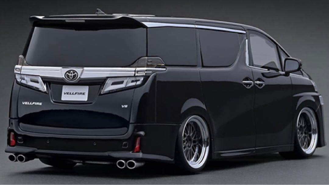 イグニッションモデル　30後期　ヴェルファイア  ブラック　ミニカー