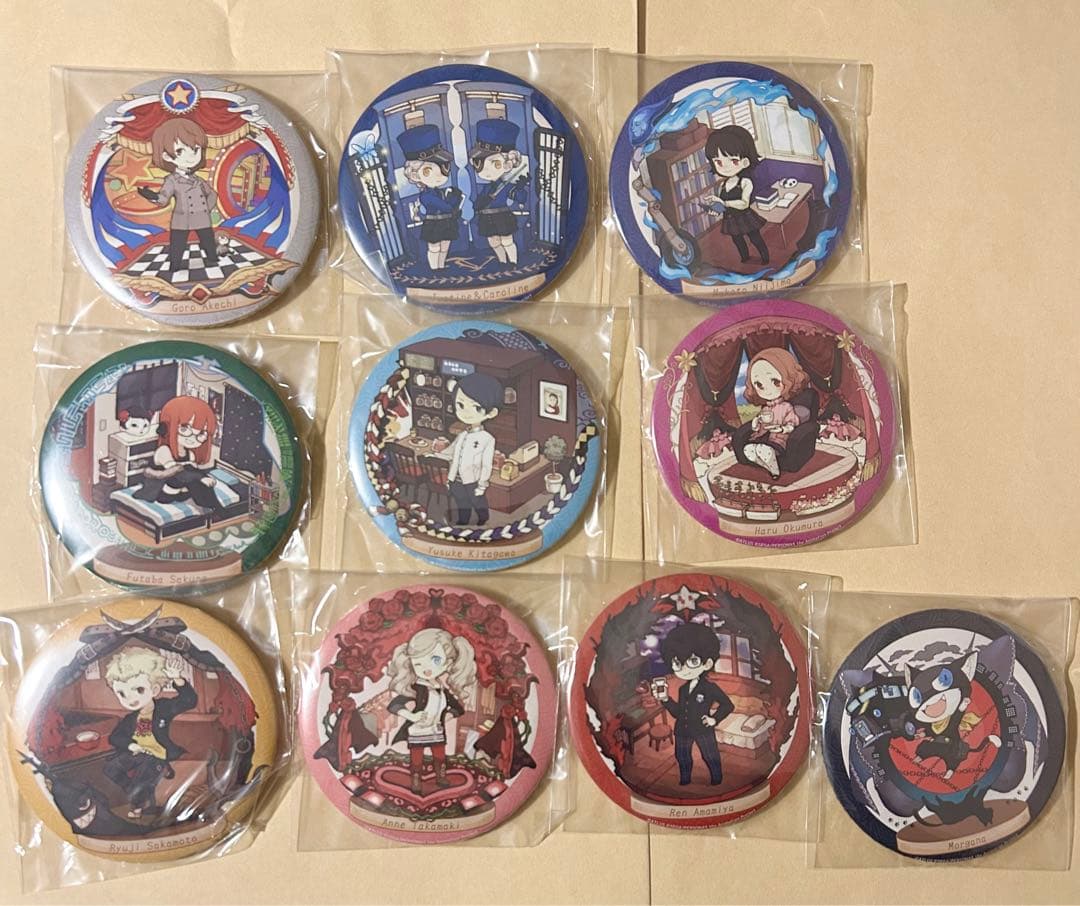 全10種セット ペルソナ5 キャラクタークロニクル 缶バッジ