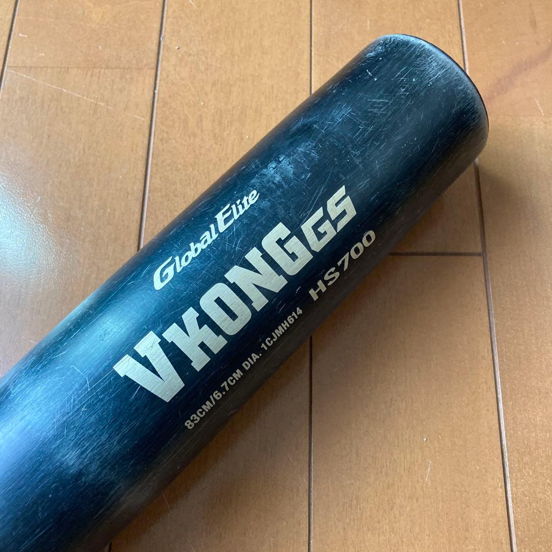 中学硬式バット VコングGS 竹バット 83cm 800g