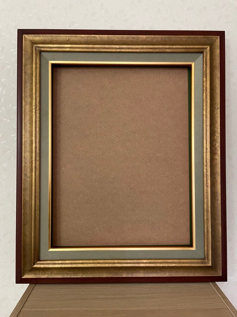 油彩用額縁　ゴールド　アクリル仕様　F6 アンティーク　UVカット