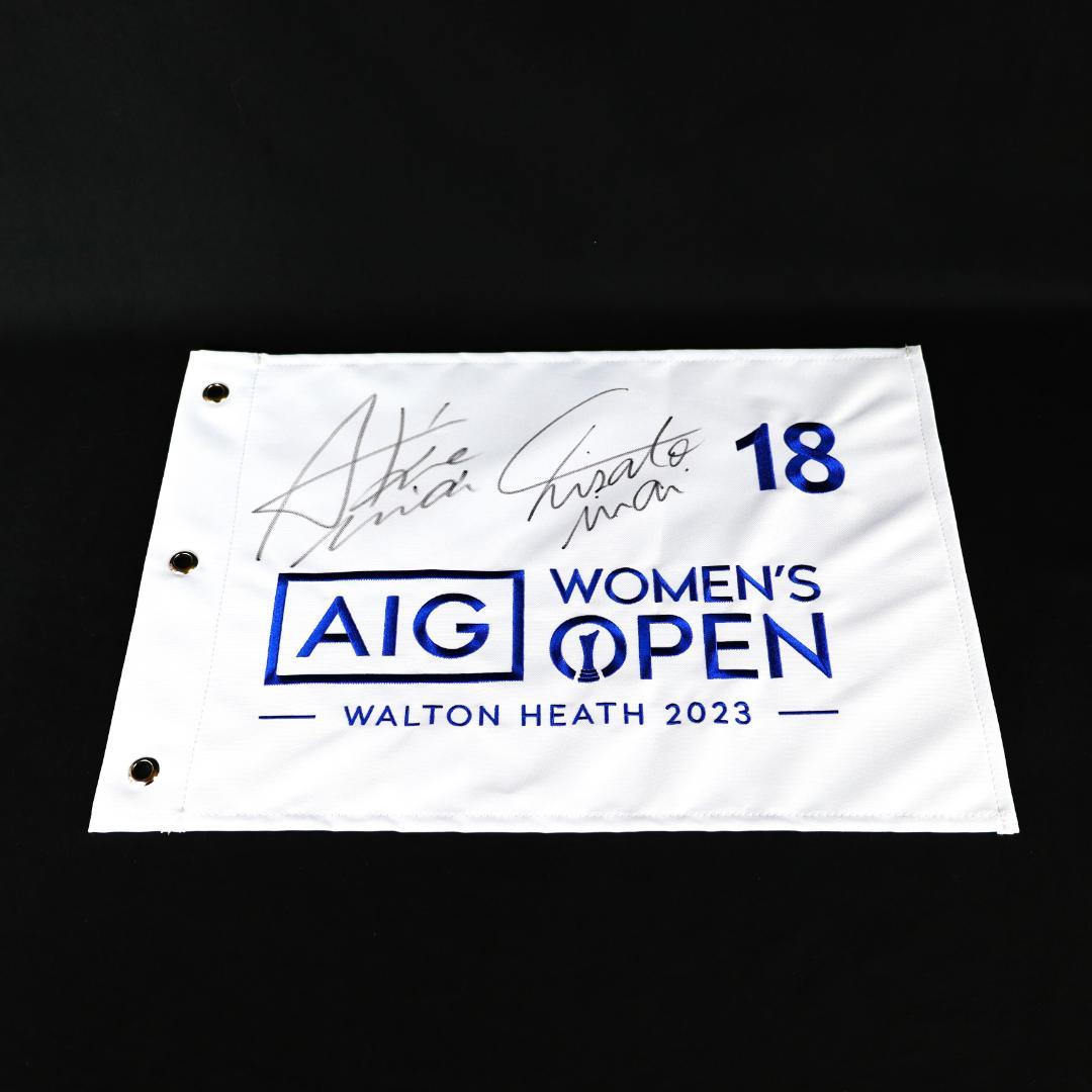 貴重‼️ 限定6枚！岩井千怜／明愛姉妹直筆サイン入りのグッズ！　女子プロゴルファー