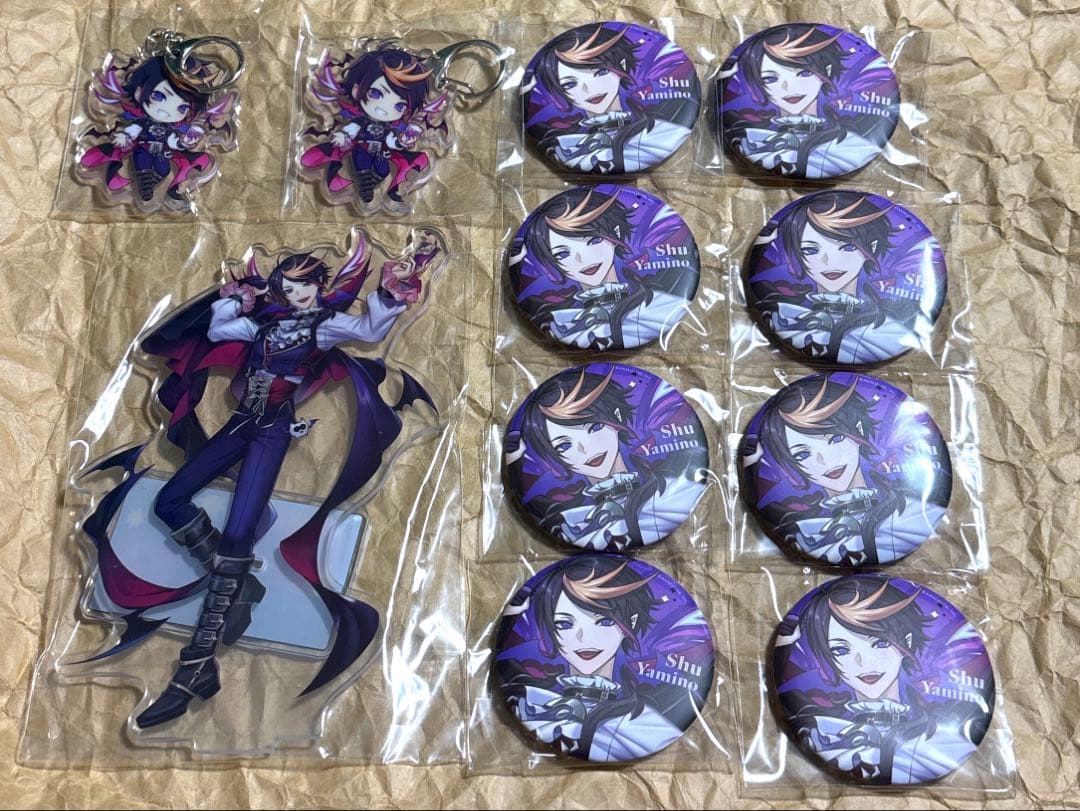 にじさんじEN アクスタ 缶バッジ KIRABASE 台湾限定 闇ノシュウ