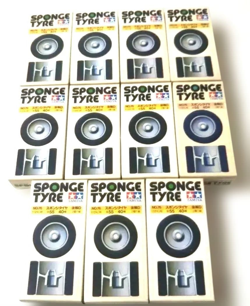 未使用⬛️小鹿タミヤ⬛️SPONGE TYRE 55/40 11個セット