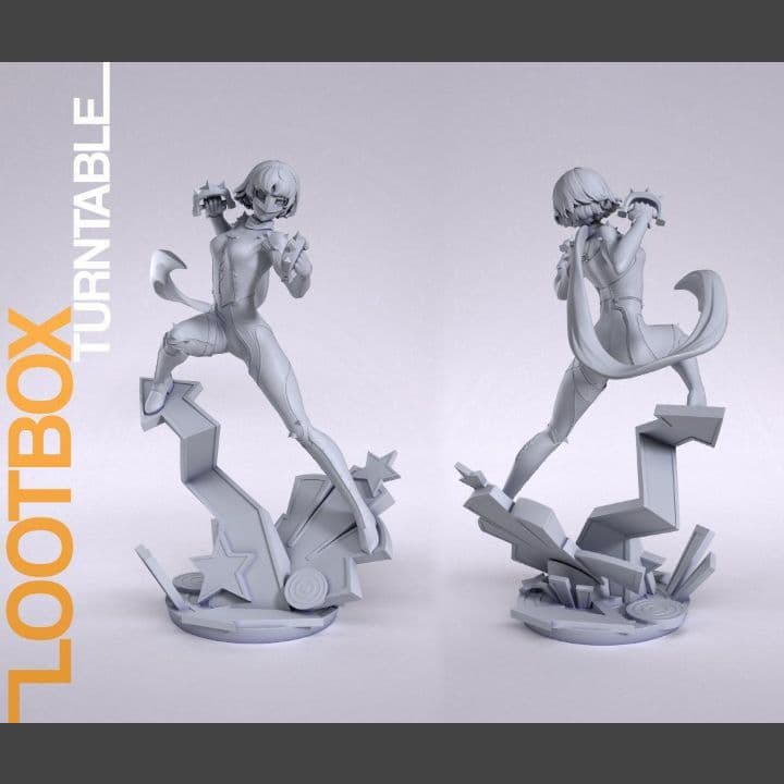 1/10　新島真　未塗装未組立　ペルソナ5　フィギュア　ガレージキット