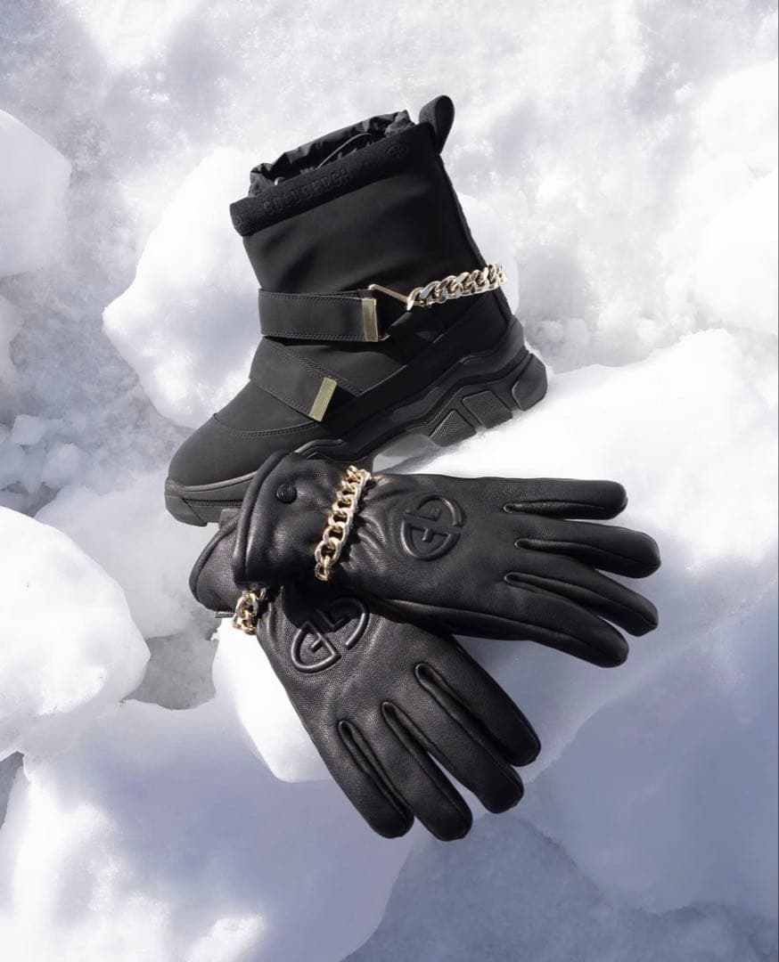 GOLDBERGH ブラック レザーグローブ