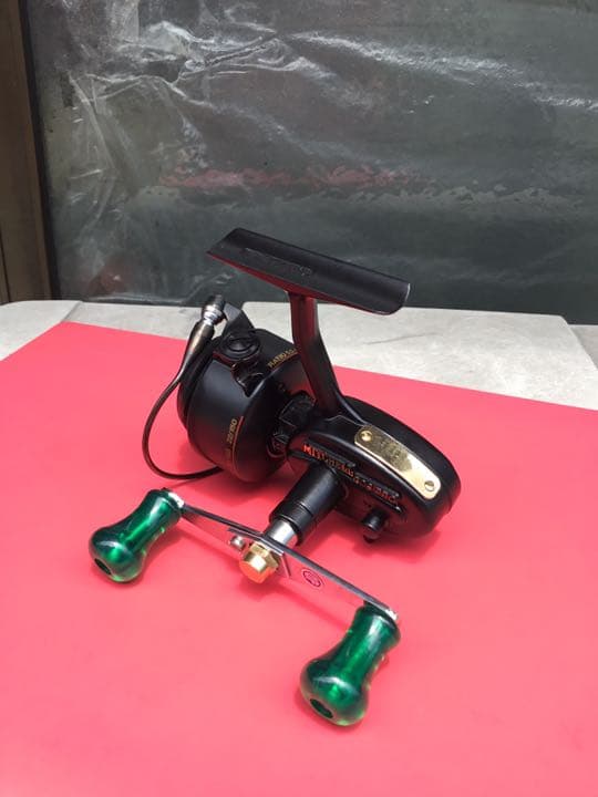 ミッチェル308プロ左専用カスタムハンドル。リールは非売品です。