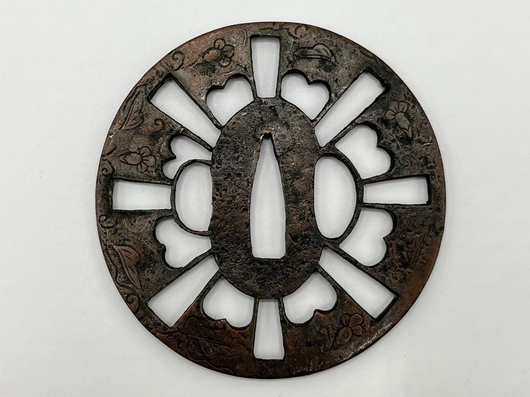 骨董　刀装具　鍔(つば) ①