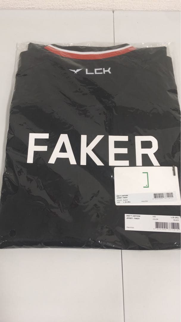 T1 ユニフォーム LCK2025 FAKER フェイカー LOL　Lサイズ