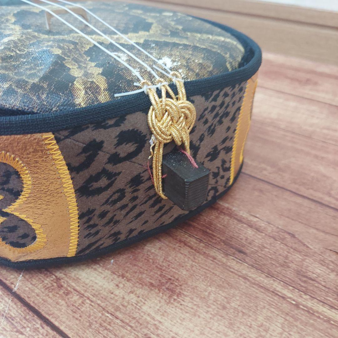 守礼印 ハードケース 三線 全長79cm 蛇皮柄　鍵付き