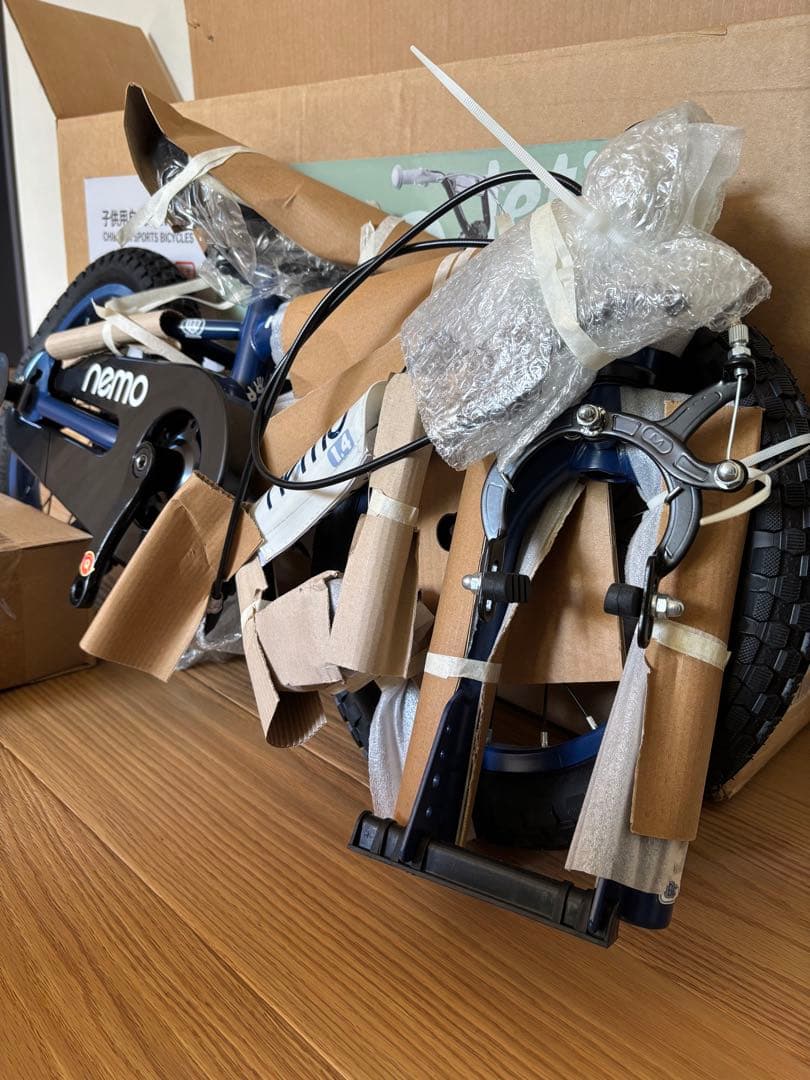 【新品未使用】NEMO キッズ自転車 ネイビーブルー 14インチ