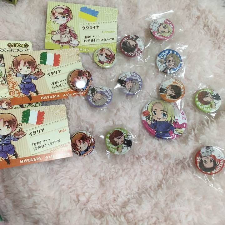 ヘタリア 缶バッジ カフェ 伊のみ