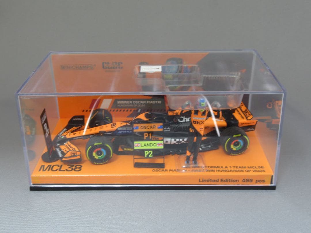 ミニチャンプス 1/43 マクラーレン MCL38 ハンガリー O.ピアストリ