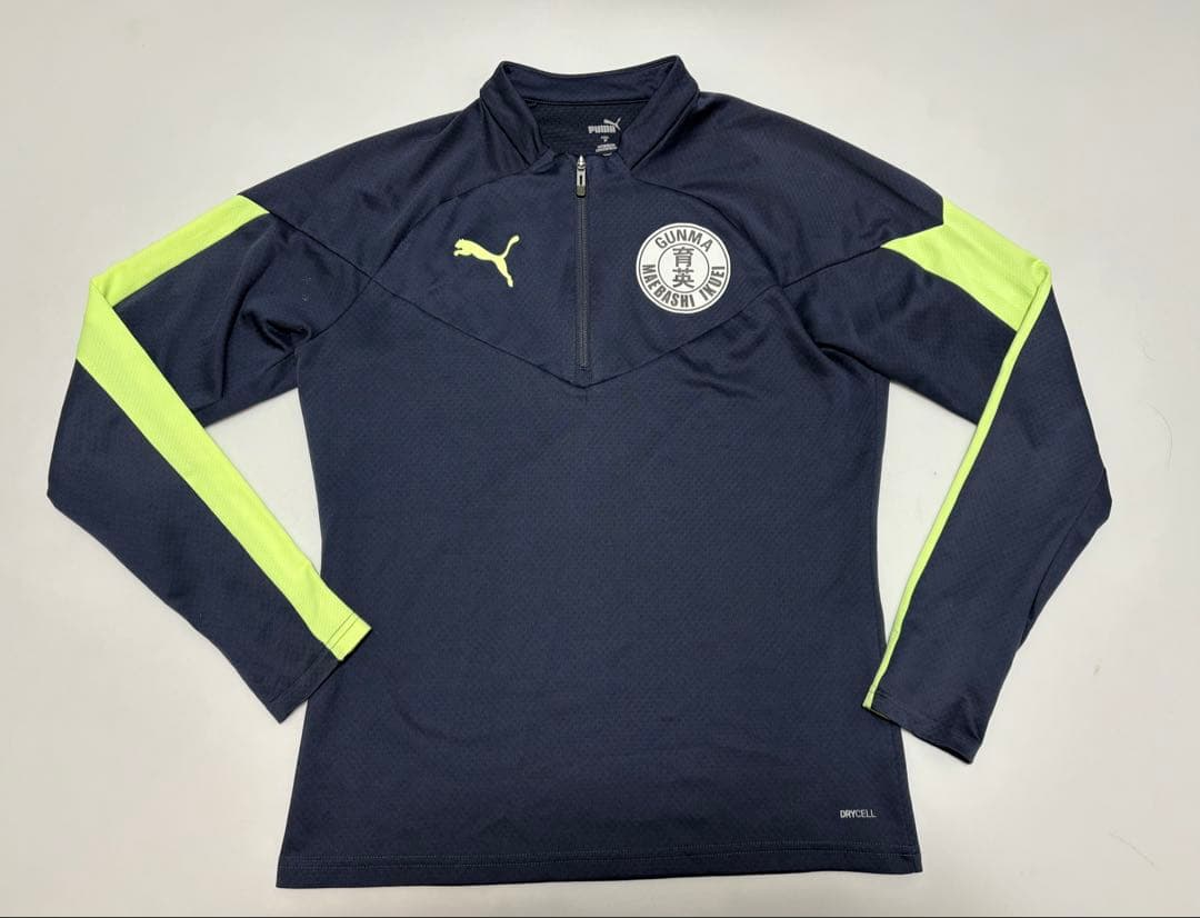 【前橋育英 高校／サッカー部】プーマ ハーフジップ トレーニング トップ (M)