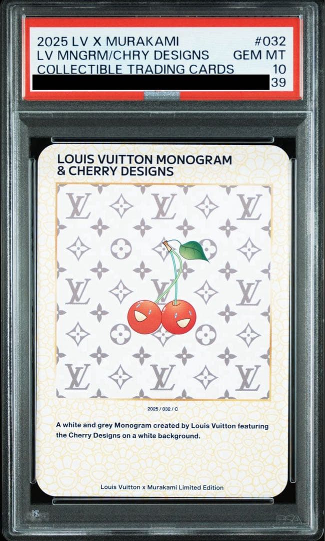 【PSA10】 白色 Cherry 032 ルイヴィトン 非売品 LVx村上隆