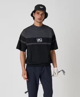 UNITED ARROWS GOLF メンズ プレーティング モックネック
