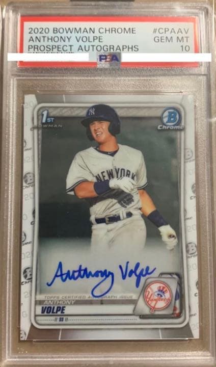その他 2020 bowman anthony volpe auto psa10