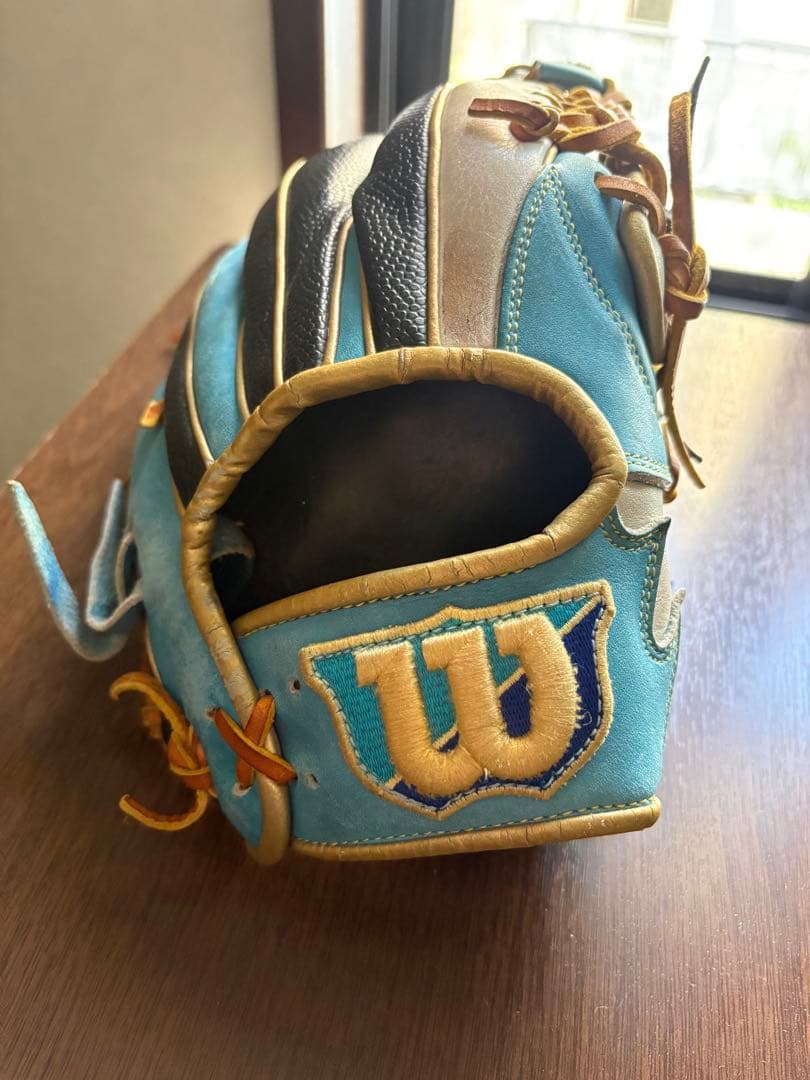 Wilson 軟式グローブ ライトブルー/ブラック