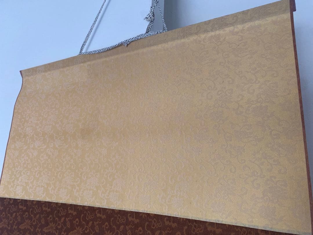 中国絵画　竹と小鳥の水墨画　掛軸　中国掛軸