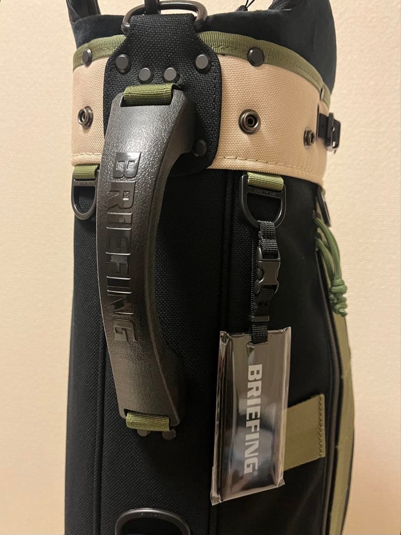 【新品】BRIEFING キャディバッグ CR-8 #02 ブラック×アイボリー