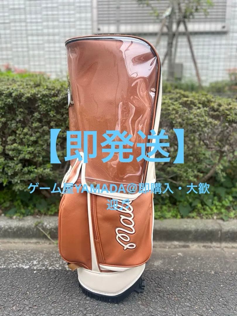 Malbon マルボン キャディバッグ ゴルフバッグ スタンド式 男女兼用 PU