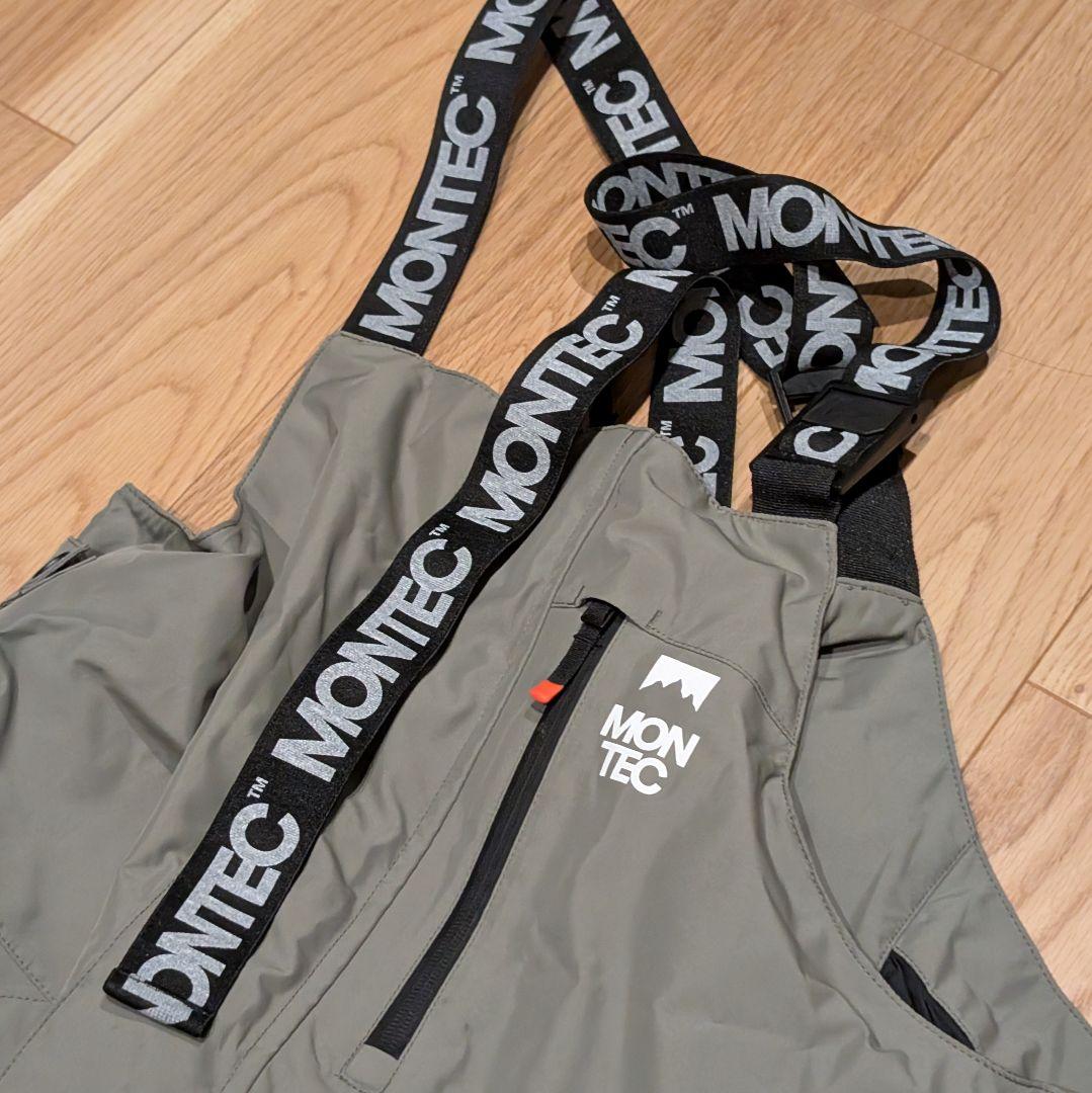MONTEC スノーボード ビブパンツ Lサイズ　グリーン