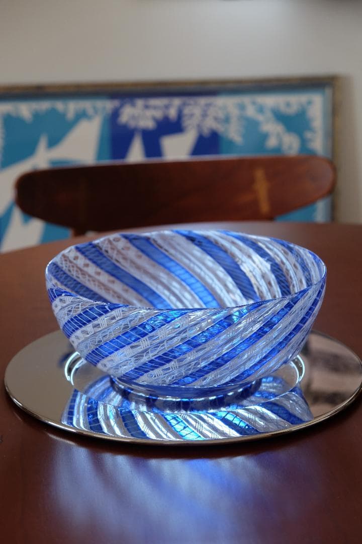 ベネチアンガラス レースガラス 検/舩木倭帆/藤田喬平/倉敷ガラス/ワイングラス