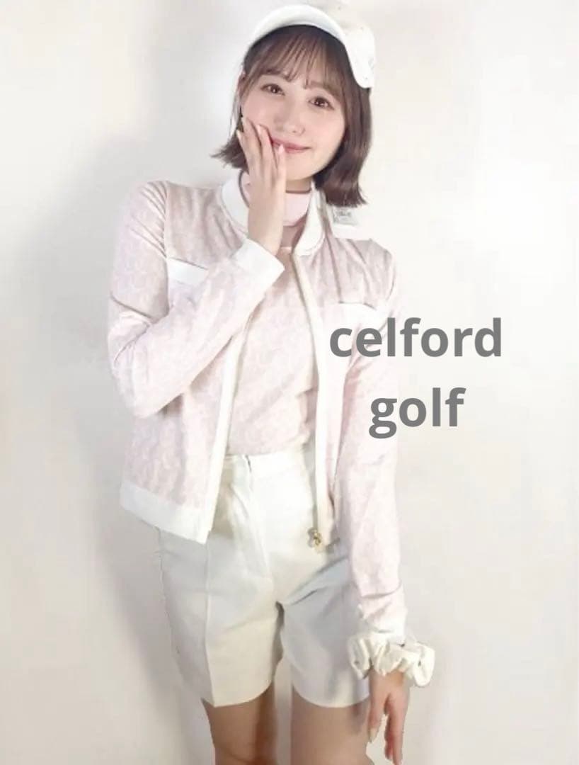 CELFORD セルフォード CG モノグラムプリントカットカーディガン