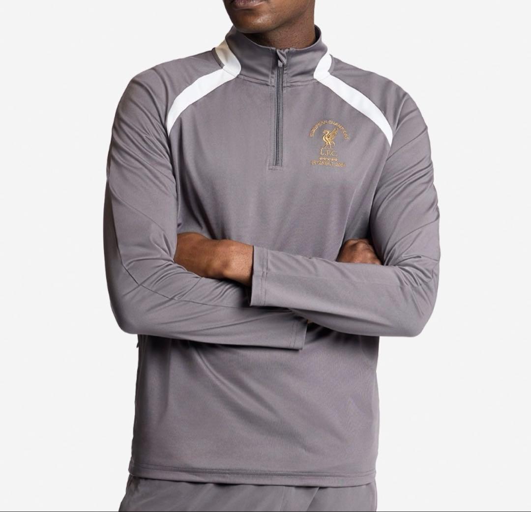 リヴァプールFC ハーフジップジャージ グレー
