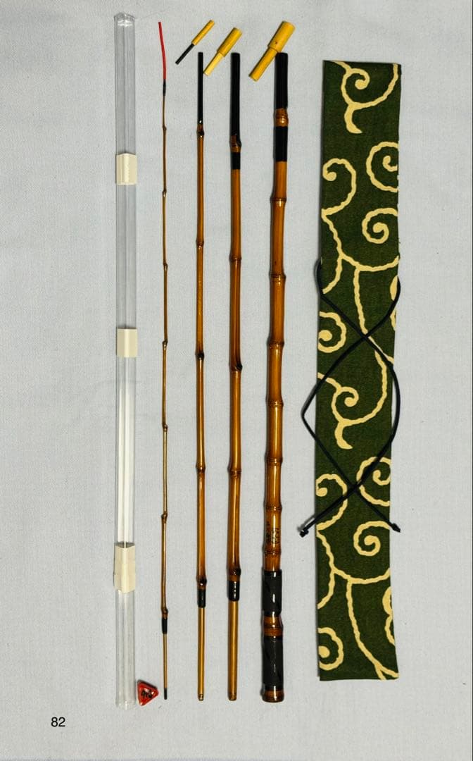 品川和竿やす製作の全竹タナゴ・小鮒用竿　四本継