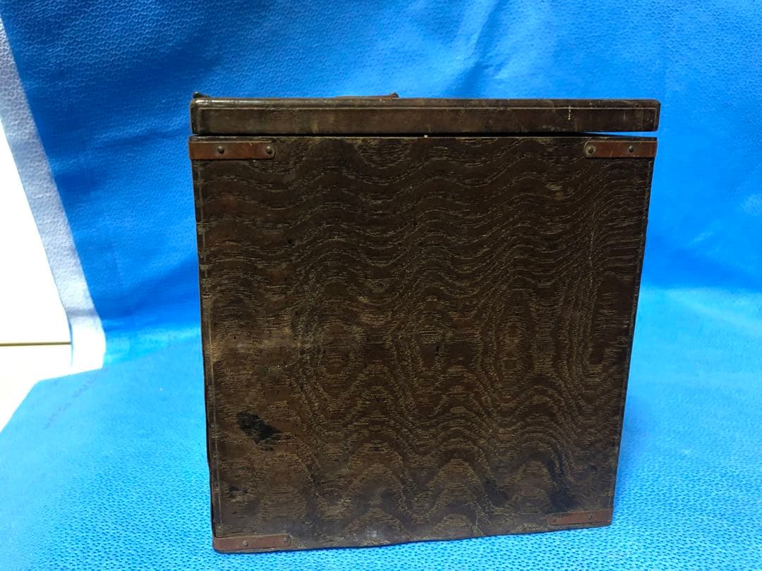 掛け硯箱　古道具　骨董　アンティーク　江戸明治大正時代　硯そろばんなど小物付