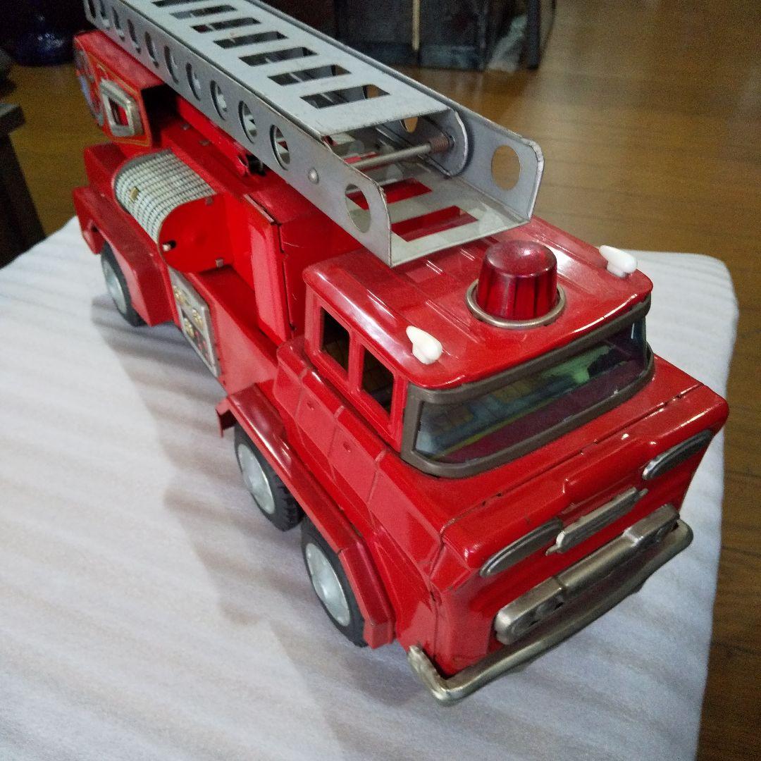 1960年製 ブリキ　ハシゴ車 　大型　米沢玩具