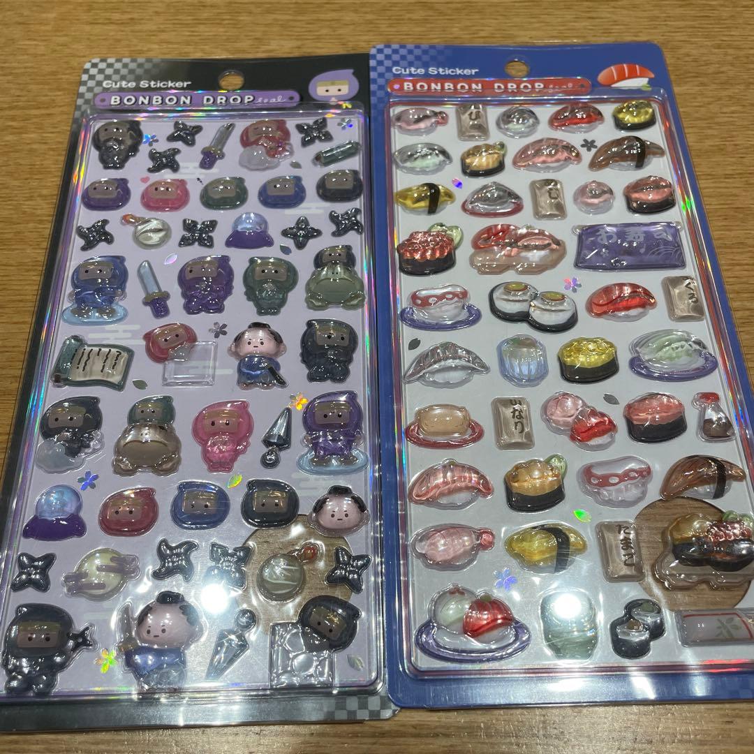 【国内正規品】ボンボンドロップシール　和柄　7枚セット