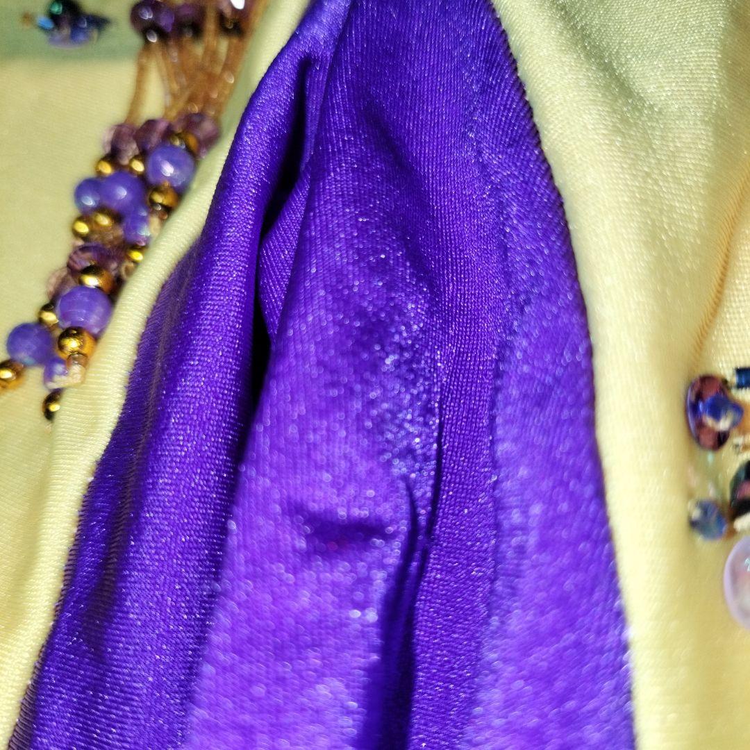 ベリーダンス衣装★黄紫！エジプシャンスタイル