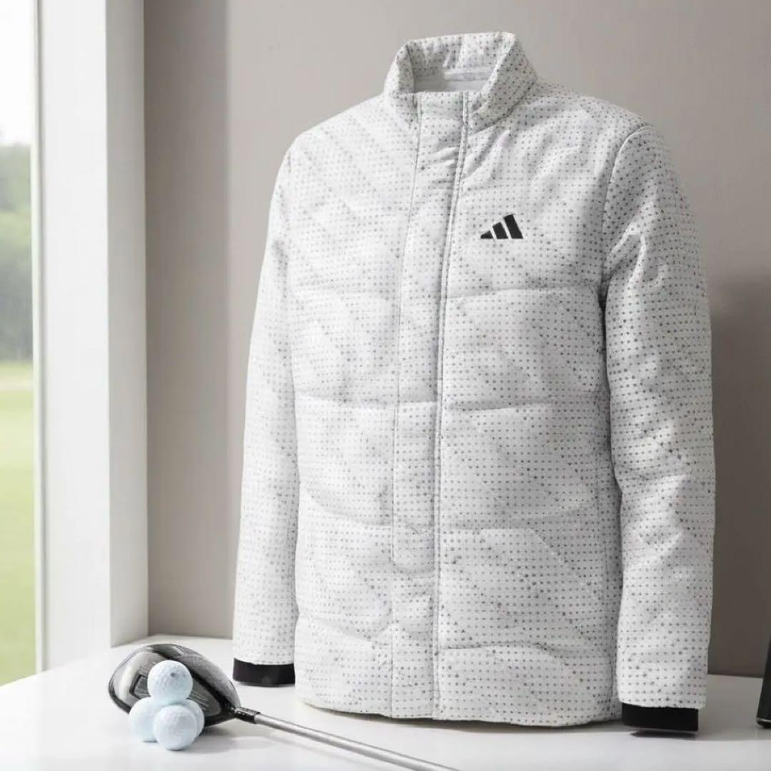 【新品タグ付】アディダスゴルフ 中綿 撥水 フルジップジャケット Lサイズ