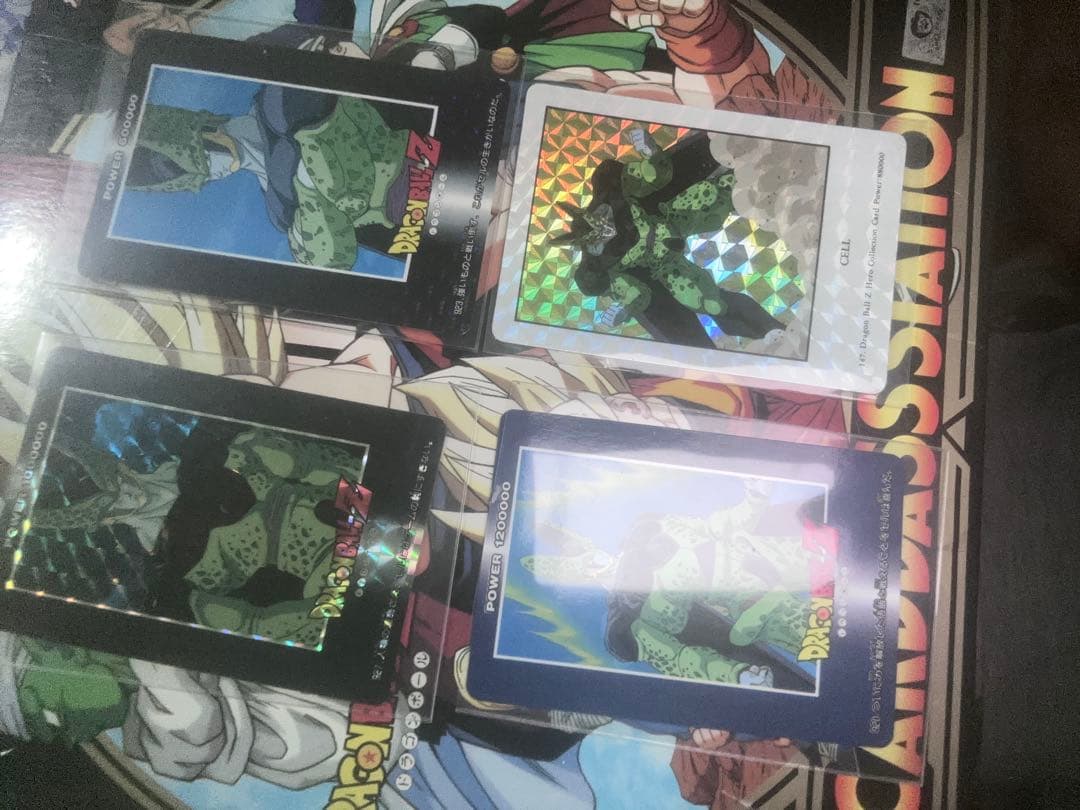 当時物ドラゴンボールZ セル ホロカード 3枚セットノーマル1枚　カードダス