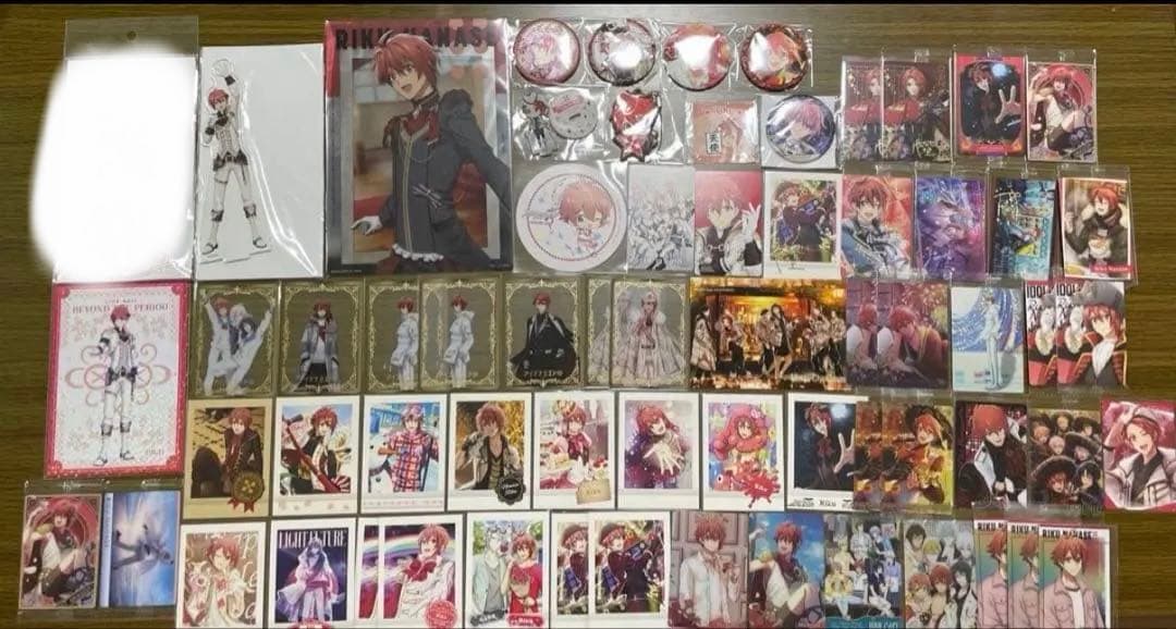 アイナナ IDOLiSH7 七瀬陸 アクスタ expo 缶バッジ カード