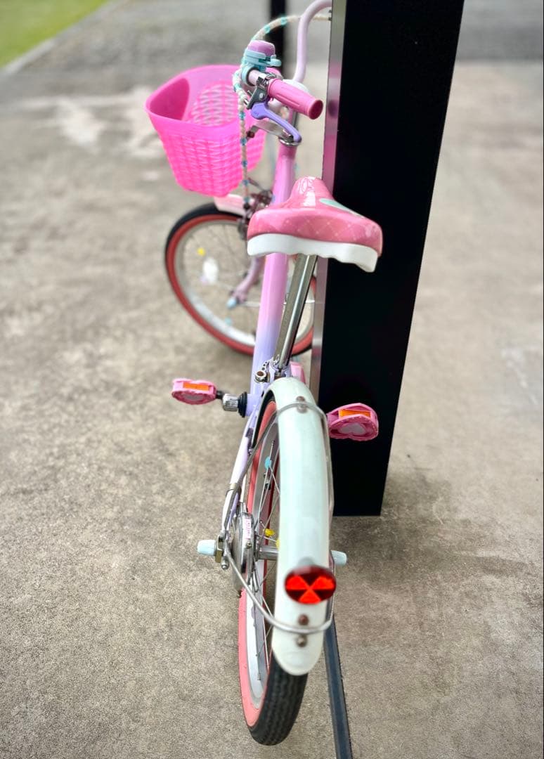 18インチ幼児用自転車 ピンク ディズニープリンセス　 ヘルメット付きセット