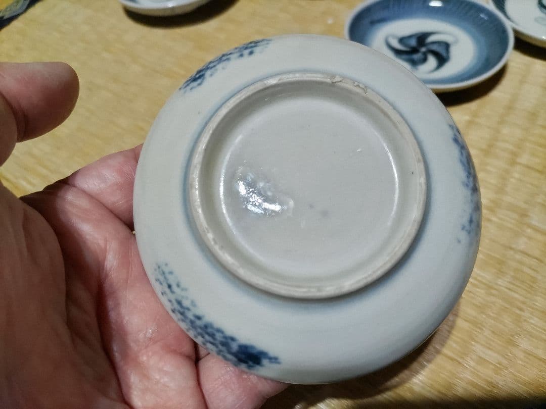 瀬戸太白手　or　瀬戸染付磁器　小皿（５枚セット）美品！