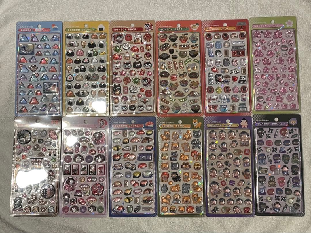 正規品　コンプ　ボンボンドロップシール　和柄　12種類 ボンドロ