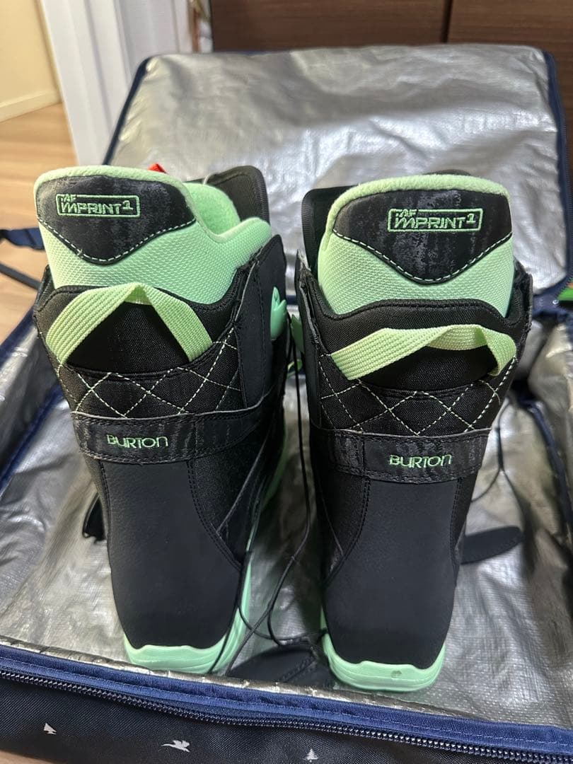 【未使用級】BURTON MINT AFスノーボード レースブーツ　黒/グリーン