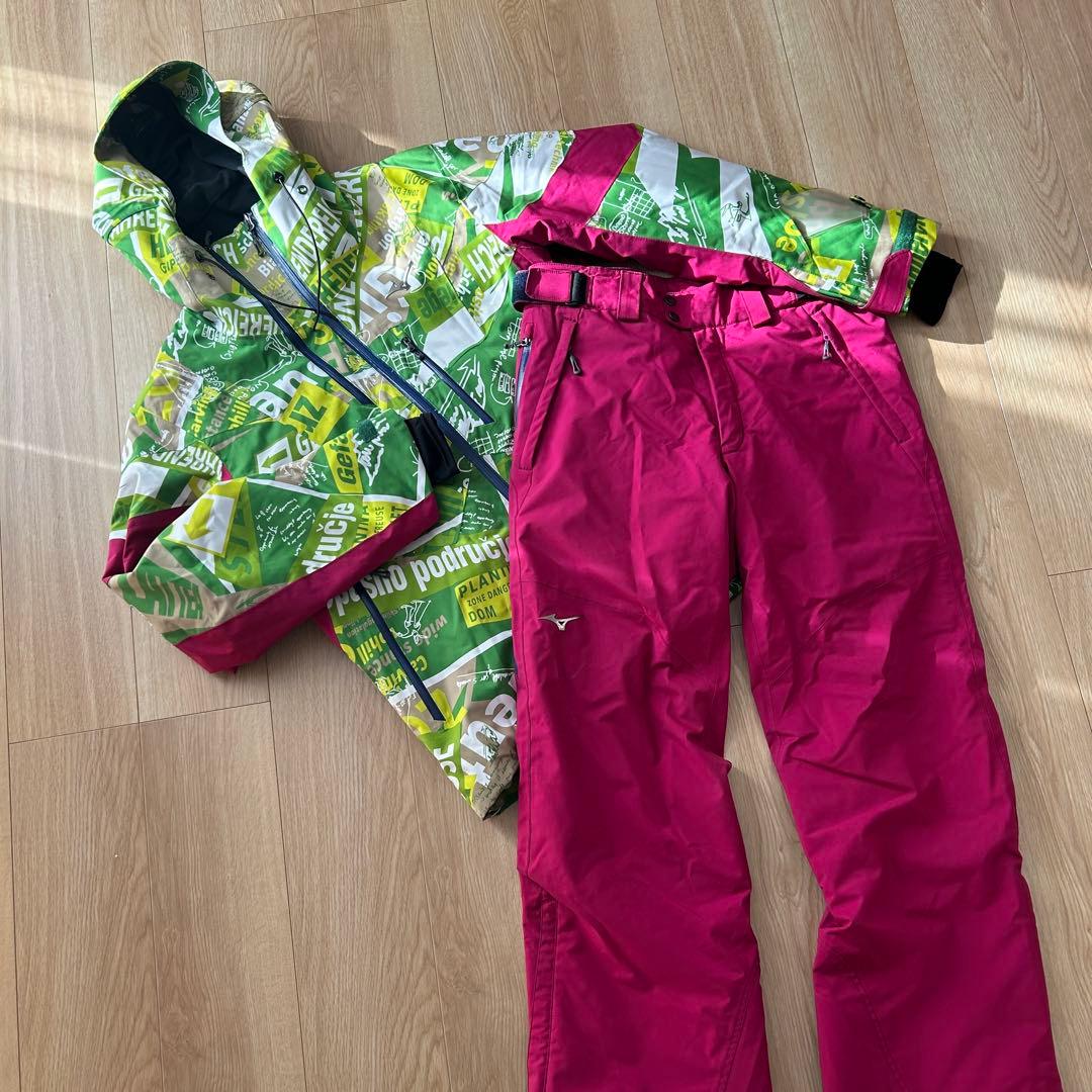 お値下げ中！美品 ミズノ メンズスキーウエア上下