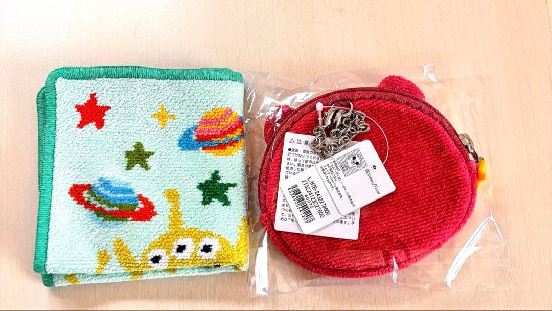 フェイラー　トイストーリー　リトルグリーンメンハンカチ＆ポーチ　ロッツォ