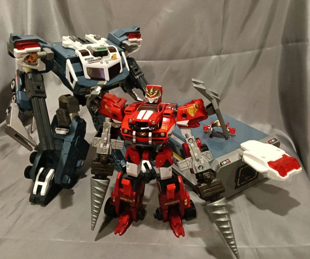 トミカ　ドライブヘッド　マスターバックドラフト＆トランスポーターガイア　中古品