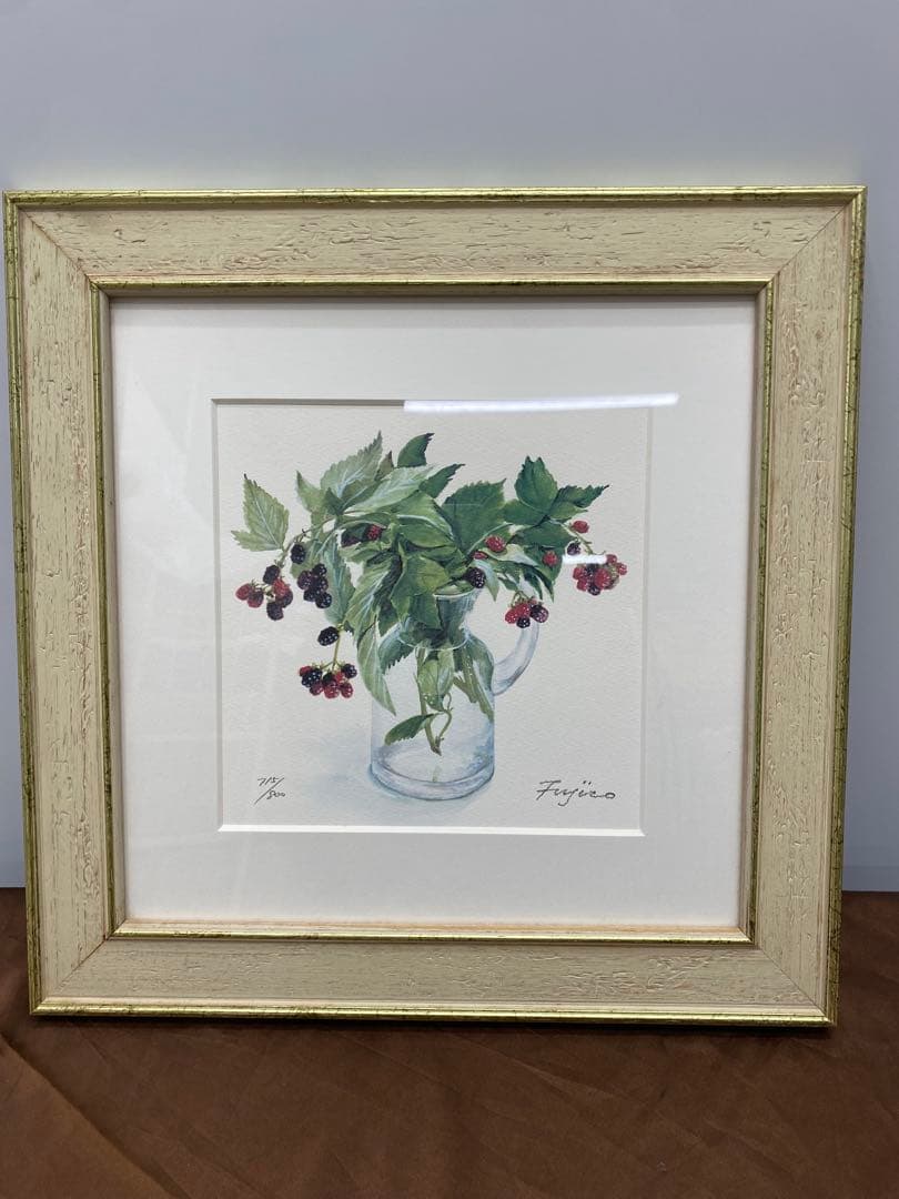 Fujiko 橋本不二子　限定800 直筆サイン　水彩画　油絵　絵画　版画