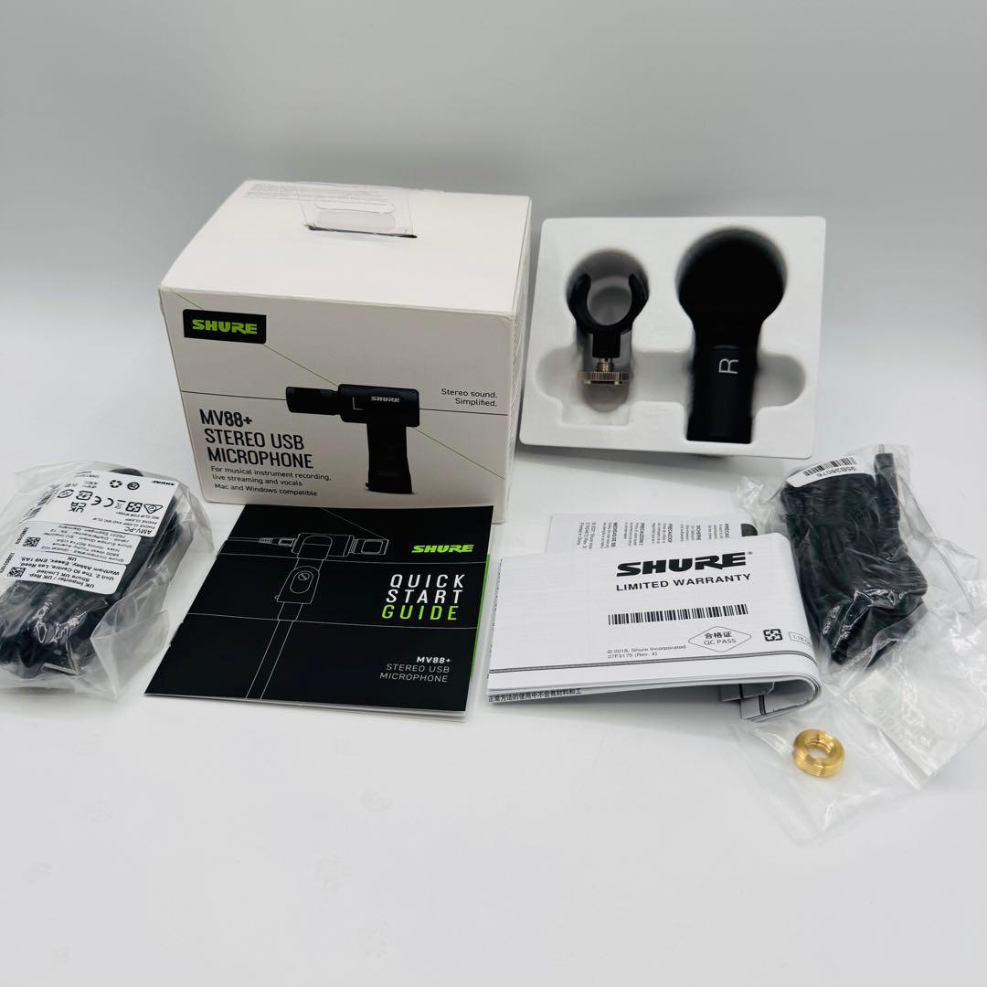 【極美品】SHURE MV88+ Stereo USB Microphone