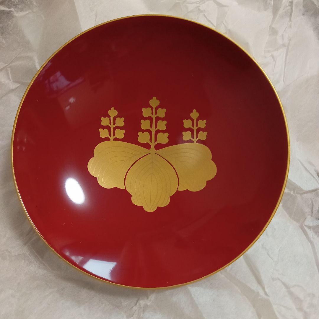 黒江屋　日本橋　漆器 椀 金色装飾 赤