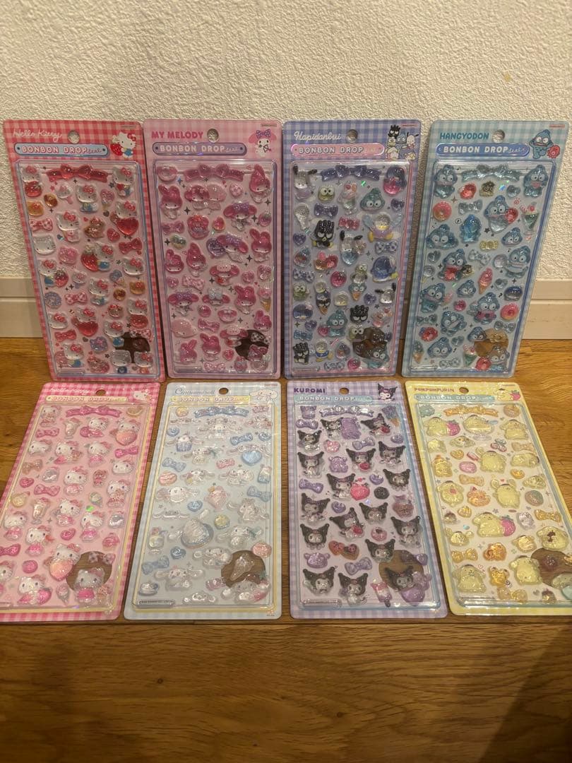 【正規品】ボンボンドロップシール　サンリオ第２弾 コンプ8枚セット