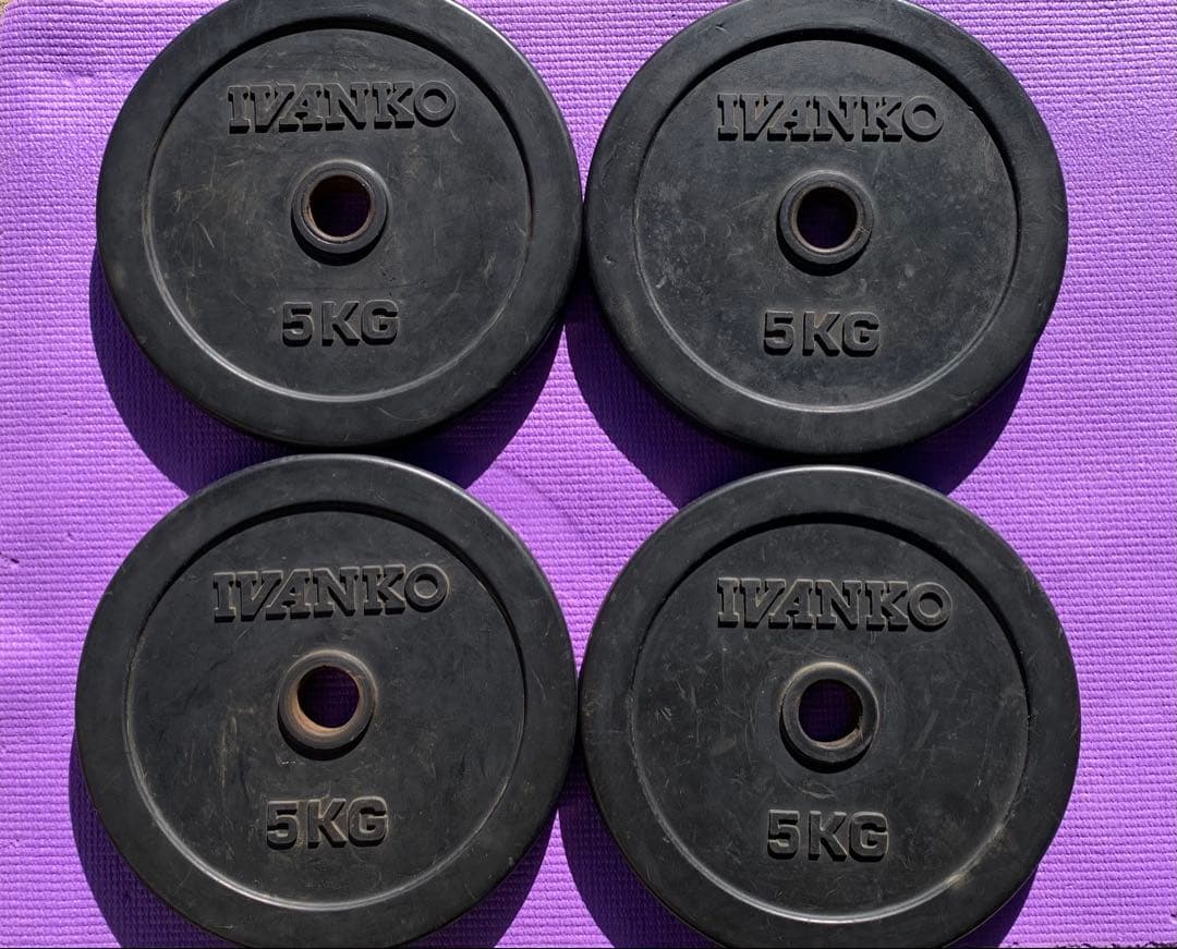 IVANKO 5KG ダンベルプレート 4枚セットΦ28mm